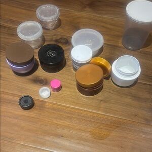 Assorted Cosmetic Jars and Containers